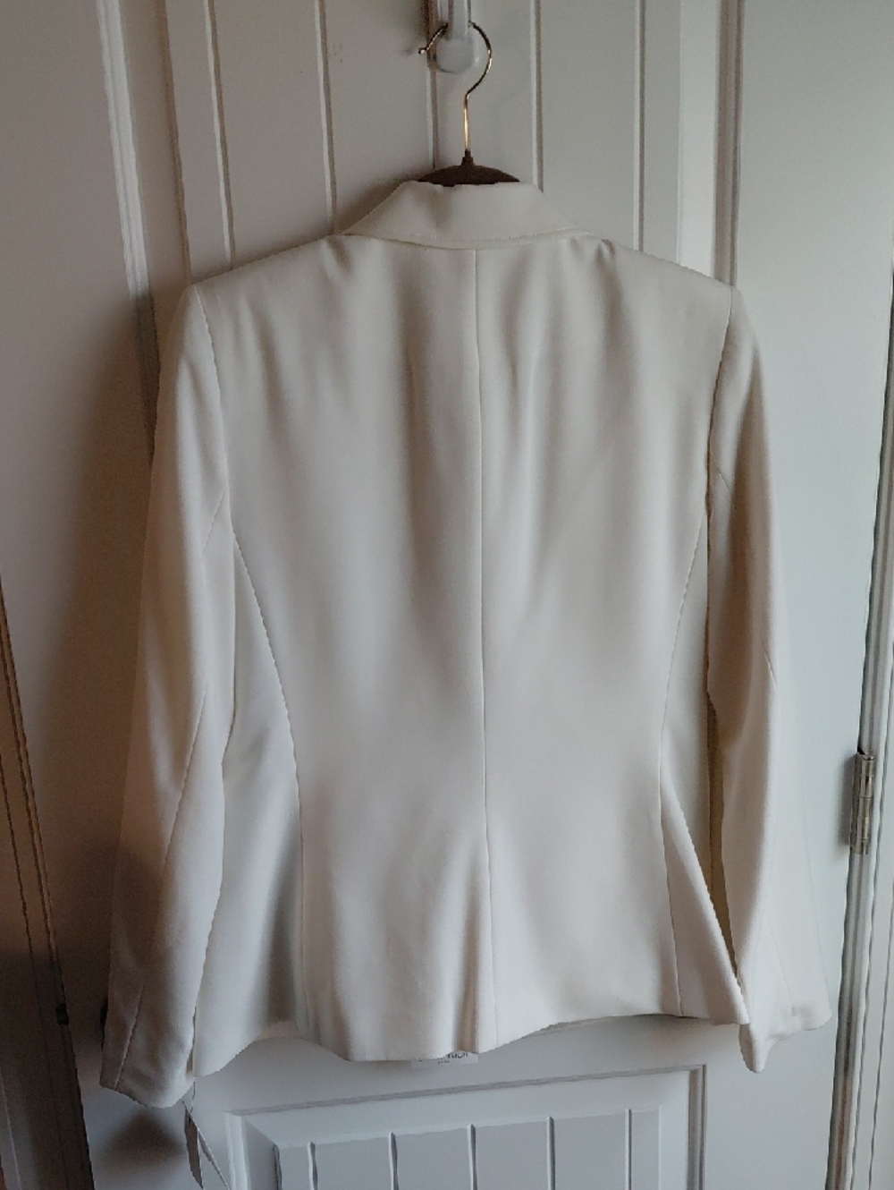 Calvin Klein Cream Tailored Lapel Blazer